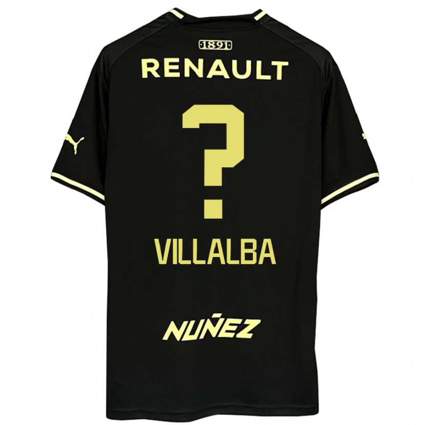 Danxen Mujer Camiseta Héctor Villalba #0 Amarillo Negro 2ª Equipación 2025/26 La Camisa