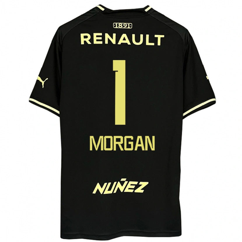 Danxen Mujer Camiseta Kevin Morgan #1 Amarillo Negro 2ª Equipación 2025/26 La Camisa