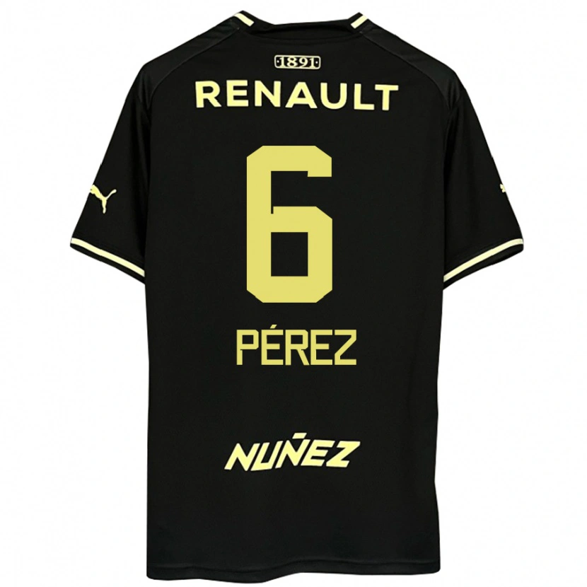 Danxen Mujer Camiseta Rodrigo Pérez #6 Amarillo Negro 2ª Equipación 2025/26 La Camisa