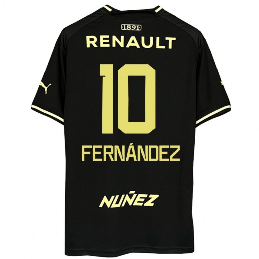 Danxen Mujer Camiseta Leonardo Fernández #10 Amarillo Negro 2ª Equipación 2025/26 La Camisa