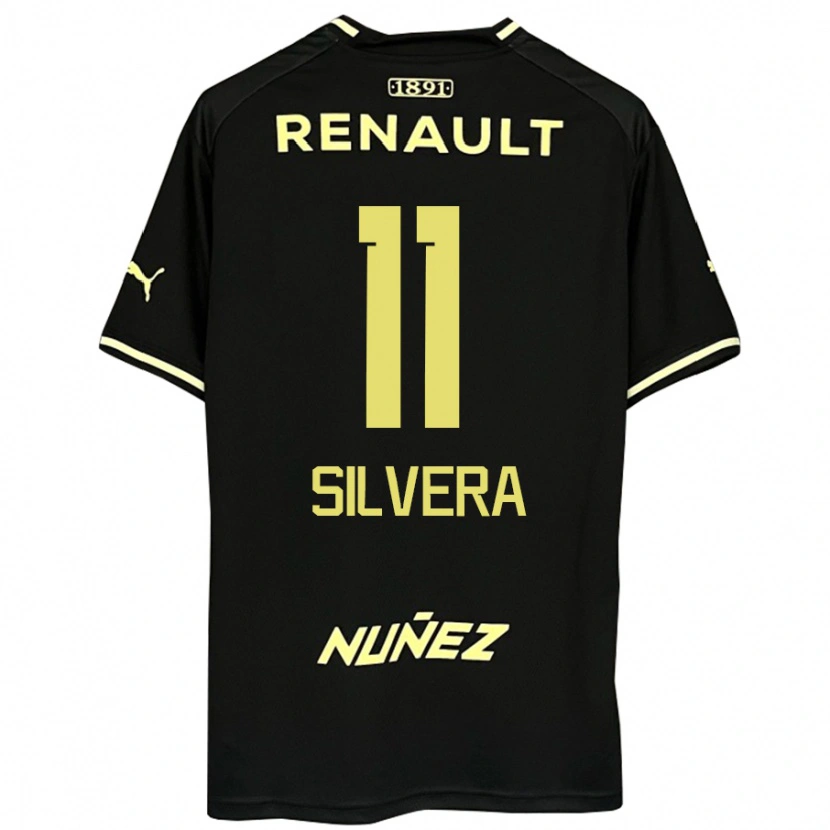 Danxen Mujer Camiseta Maximiliano Silvera #11 Amarillo Negro 2ª Equipación 2025/26 La Camisa