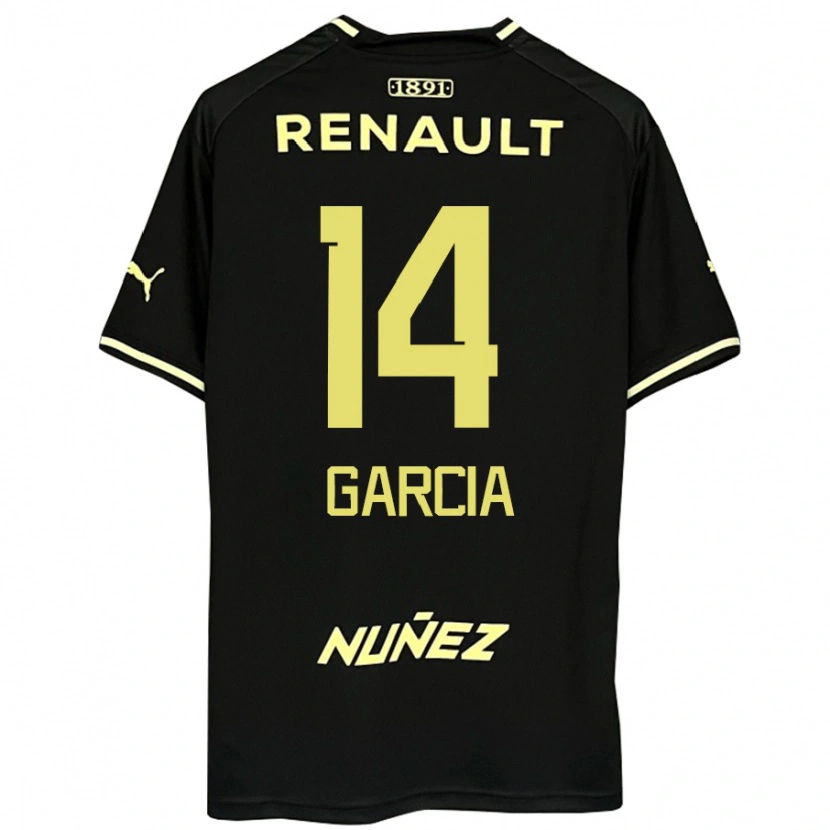 Danxen Mujer Camiseta Damián García #14 Amarillo Negro 2ª Equipación 2025/26 La Camisa
