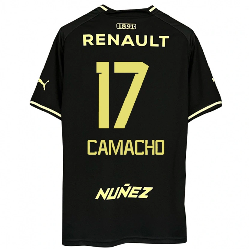 Danxen Mujer Camiseta Sebastián Camacho #17 Amarillo Negro 2ª Equipación 2025/26 La Camisa