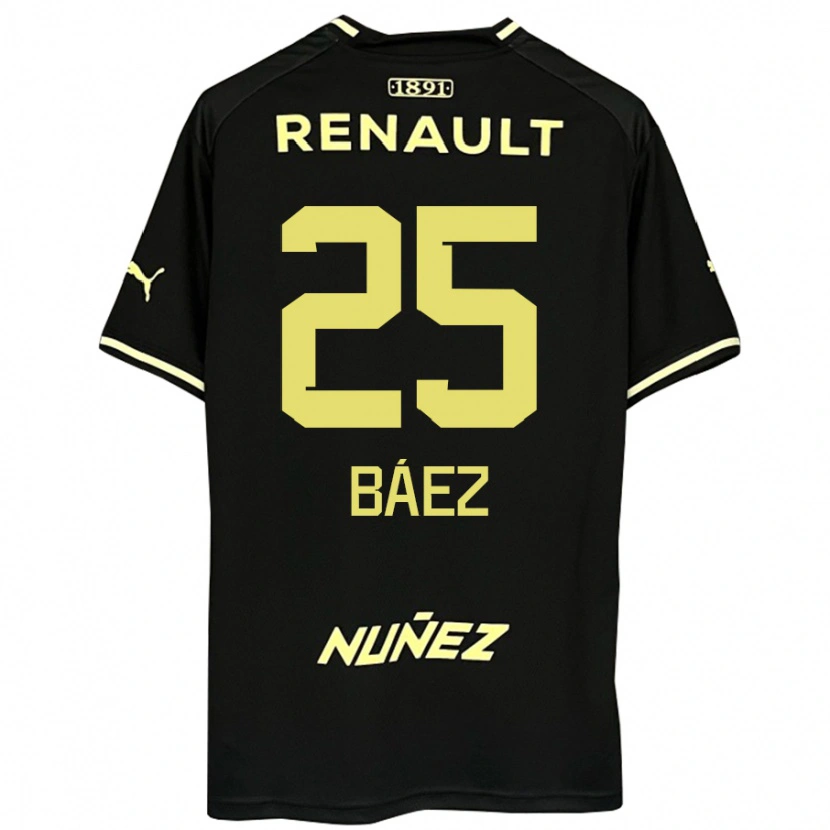 Danxen Mujer Camiseta Jaime Báez #25 Amarillo Negro 2ª Equipación 2025/26 La Camisa