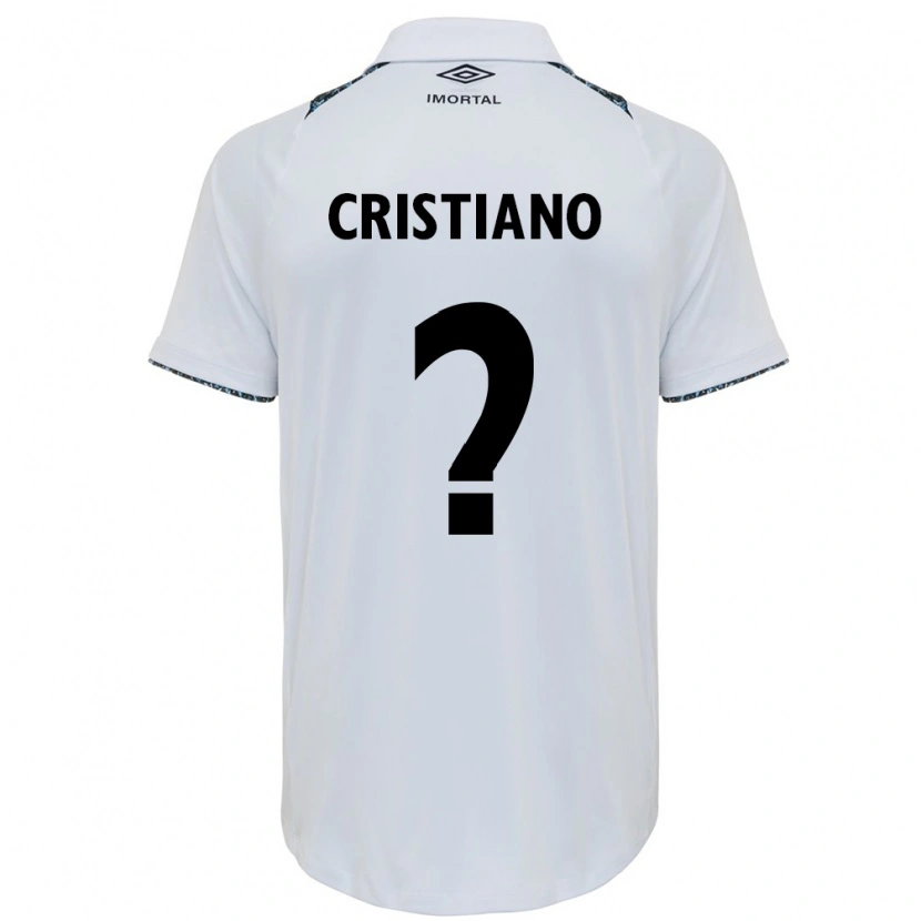 Danxen Mujer Camiseta Cristiano #0 Blanco Azul 2ª Equipación 2025/26 La Camisa