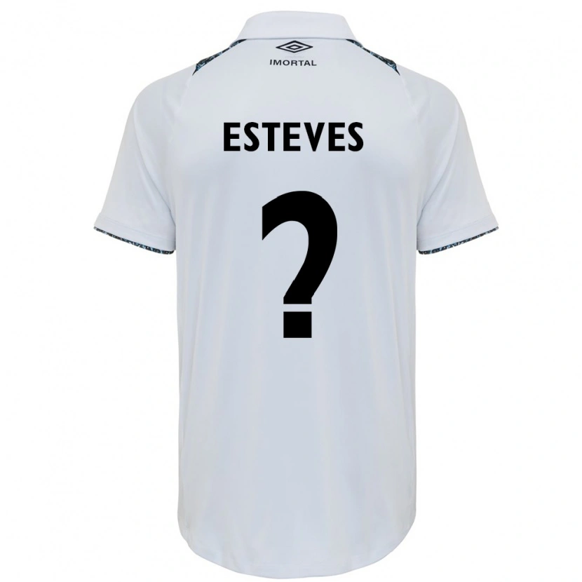 Danxen Mujer Camiseta Lucas Esteves #0 Azul Negro Blanco 2ª Equipación 2025/26 La Camisa
