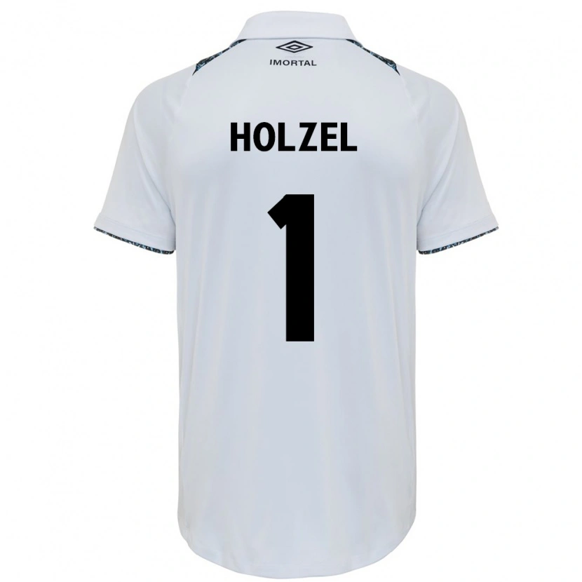 Danxen Mujer Camiseta Vivi Holzel #1 Blanco Azul 2ª Equipación 2025/26 La Camisa