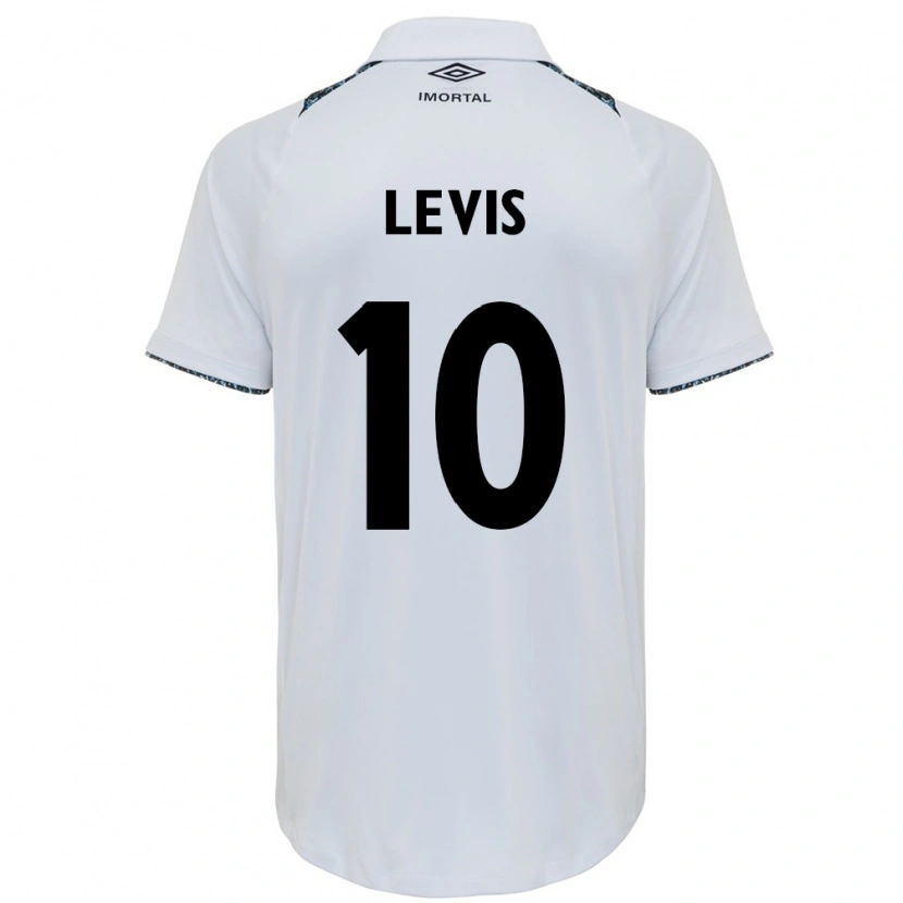 Danxen Mujer Camiseta Rafa Levis #10 Blanco Azul 2ª Equipación 2025/26 La Camisa