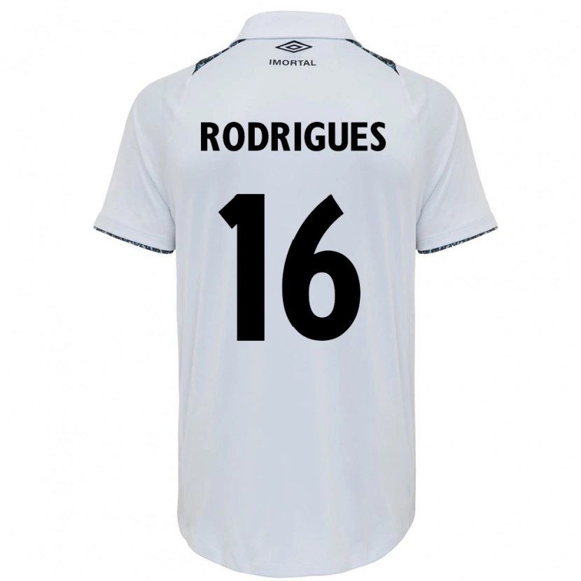 Danxen Mujer Camiseta Fernanda Garay Rodrigues #16 Blanco Azul 2ª Equipación 2025/26 La Camisa