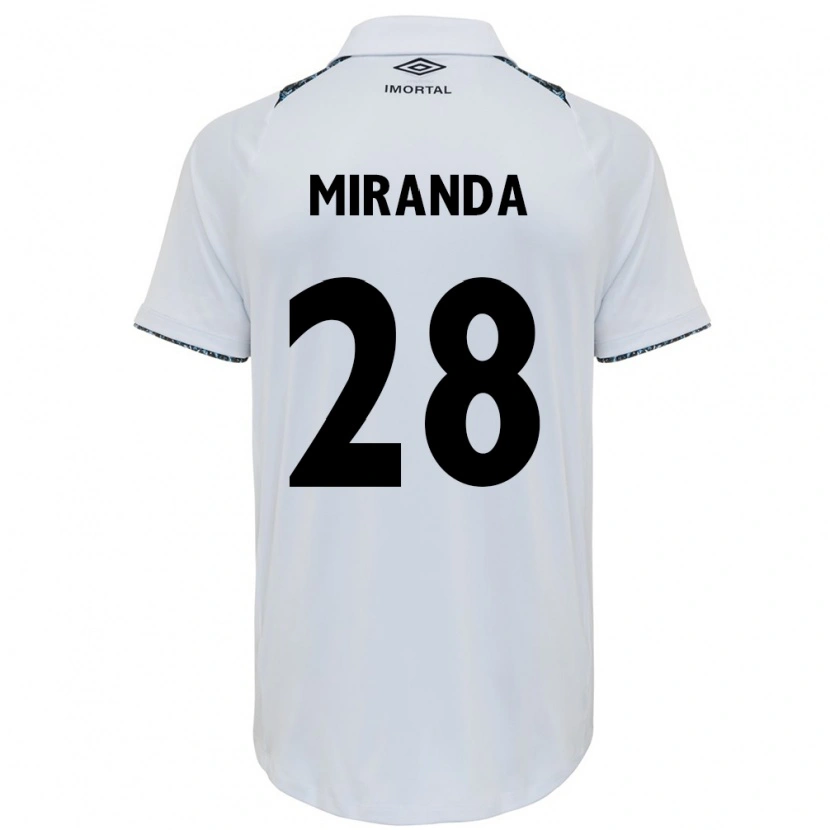 Danxen Mujer Camiseta Paulo Miranda #28 Azul Negro Blanco 2ª Equipación 2025/26 La Camisa