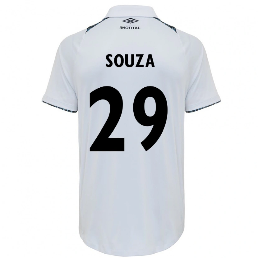 Danxen Mujer Camiseta Diego Souza #29 Azul Negro Blanco 2ª Equipación 2025/26 La Camisa