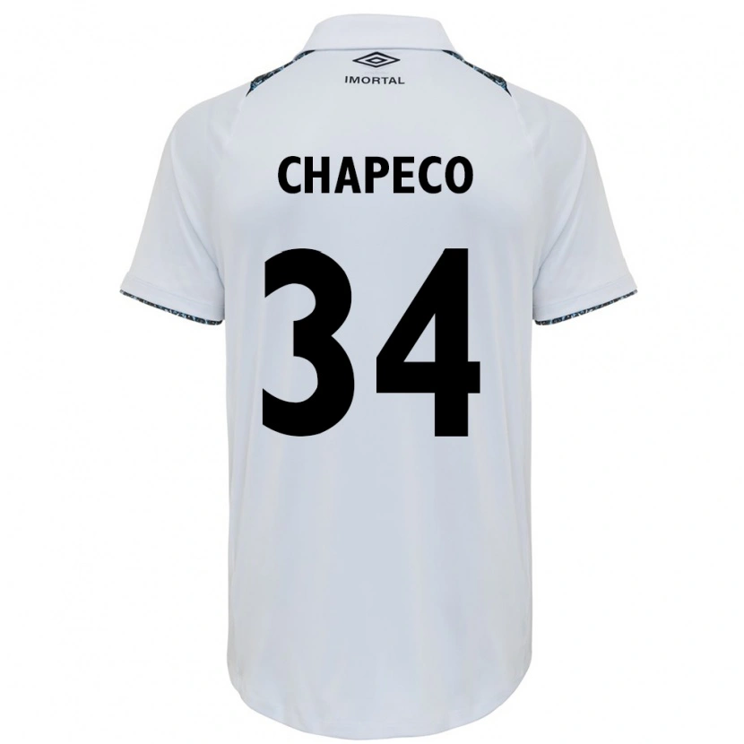 Danxen Mujer Camiseta Gabriel Chapeco #34 Azul Negro Blanco 2ª Equipación 2025/26 La Camisa