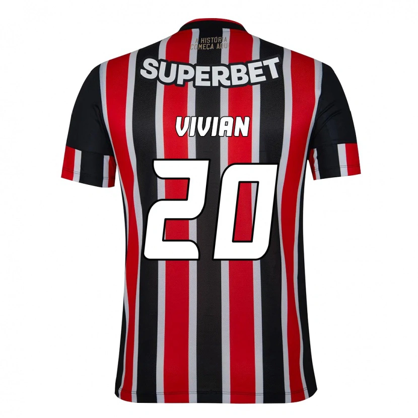 Danxen Mujer Camiseta Vivian #20 Negro Rojo 2ª Equipación 2025/26 La Camisa