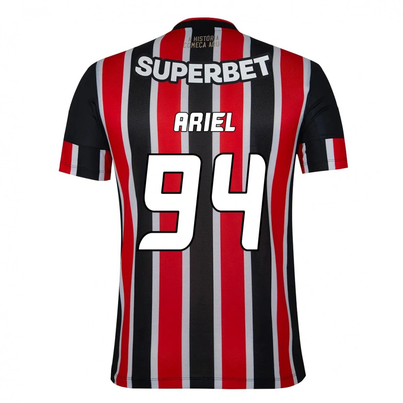 Danxen Mujer Camiseta Ariel #94 Negro Rojo 2ª Equipación 2025/26 La Camisa