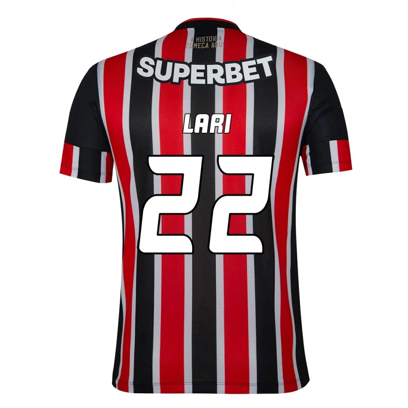 Danxen Mujer Camiseta Lari #22 Negro Rojo 2ª Equipación 2025/26 La Camisa