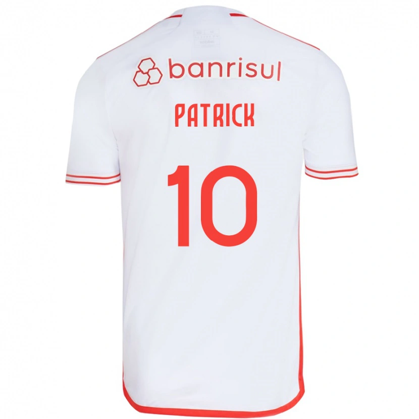 Danxen Mujer Camiseta Alan Patrick #10 Blanco Rojo 2ª Equipación 2025/26 La Camisa