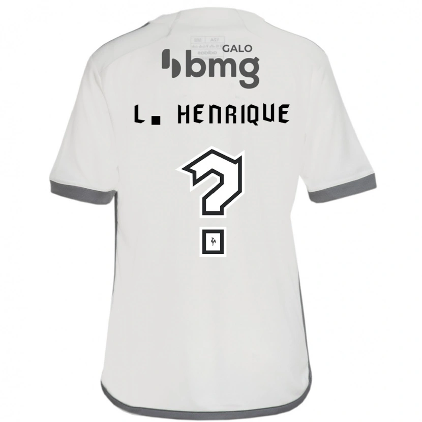 Danxen Mujer Camiseta Luiz Henrique #0 Blanco Negro 2ª Equipación 2025/26 La Camisa