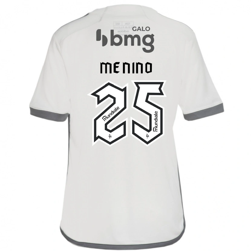 Danxen Mujer Camiseta Gabriel Menino #25 Blanco Negro 2ª Equipación 2025/26 La Camisa