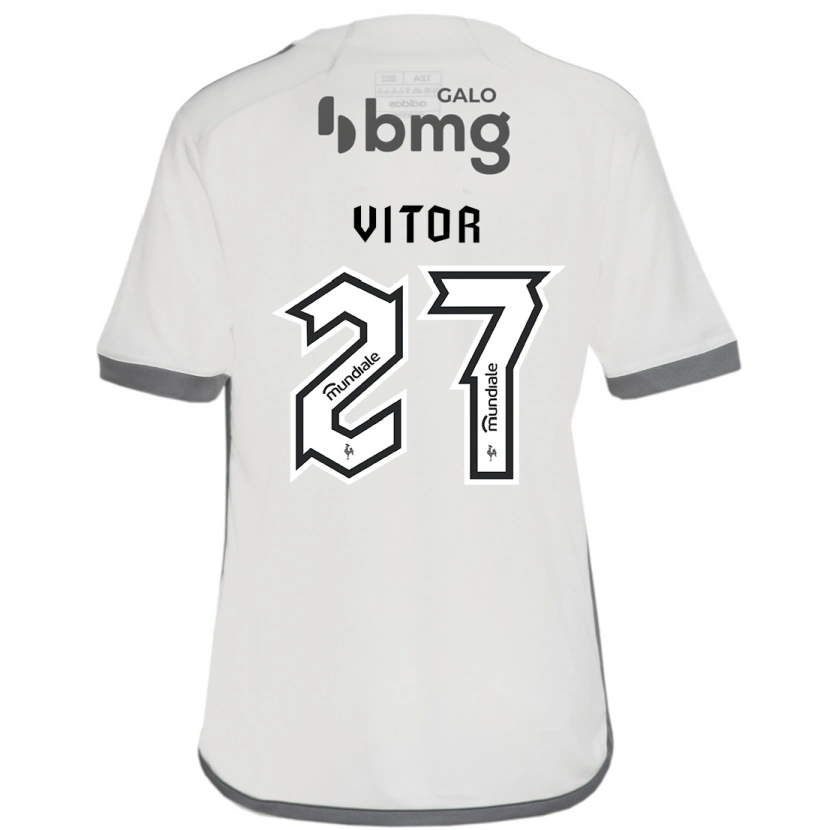 Danxen Mujer Camiseta Paulo Vitor #27 Blanco Negro 2ª Equipación 2025/26 La Camisa