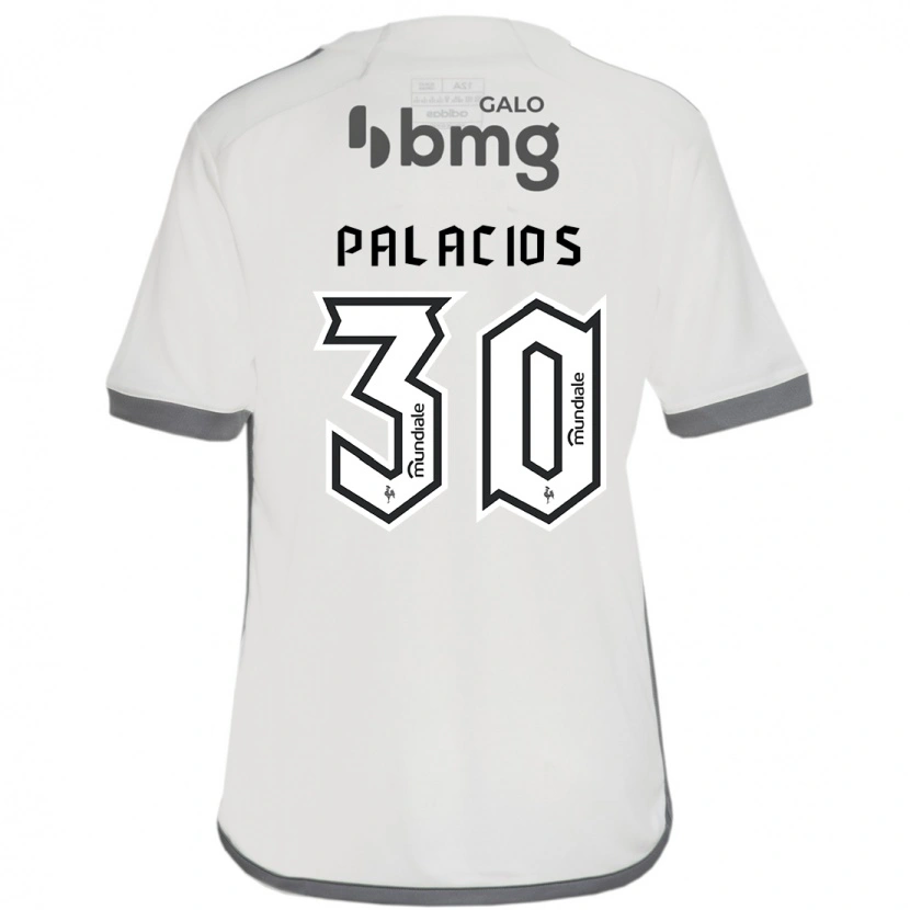 Danxen Mujer Camiseta Brahian Palacios #30 Blanquecino 2ª Equipación 2025/26 La Camisa