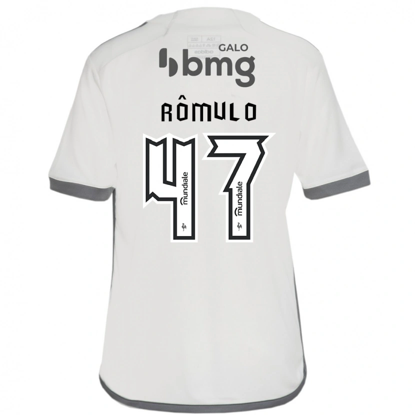 Danxen Mujer Camiseta Rômulo #47 Blanco Negro 2ª Equipación 2025/26 La Camisa