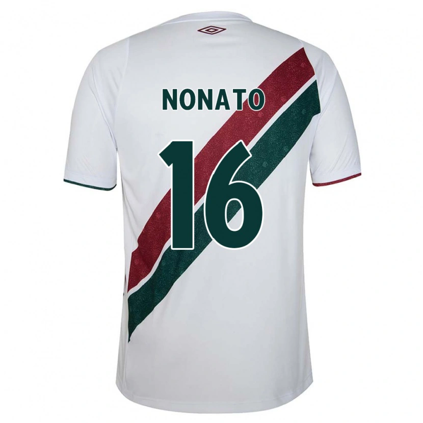 Danxen Mujer Camiseta Nonato #16 Verde Granate Blanco 2ª Equipación 2025/26 La Camisa