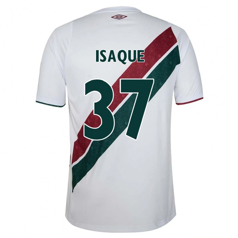 Danxen Mujer Camiseta Isaque #37 Blanco Verde Granate 2ª Equipación 2025/26 La Camisa