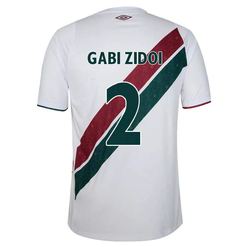 Danxen Mujer Camiseta Gabi Zidoi #2 Verde Granate Blanco 2ª Equipación 2025/26 La Camisa