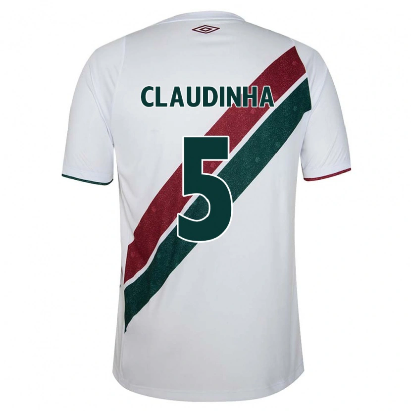 Danxen Mujer Camiseta Claudinha #5 Verde Granate Blanco 2ª Equipación 2025/26 La Camisa
