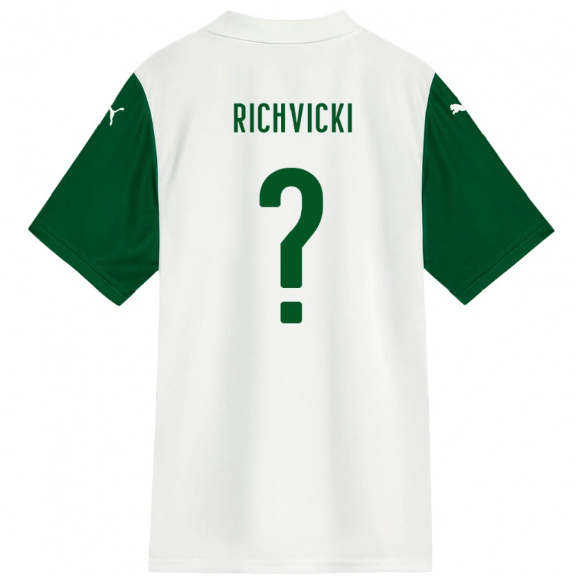 Danxen Mujer Camiseta Gabriel Richvicki #0 Verde Blanco 2ª Equipación 2025/26 La Camisa