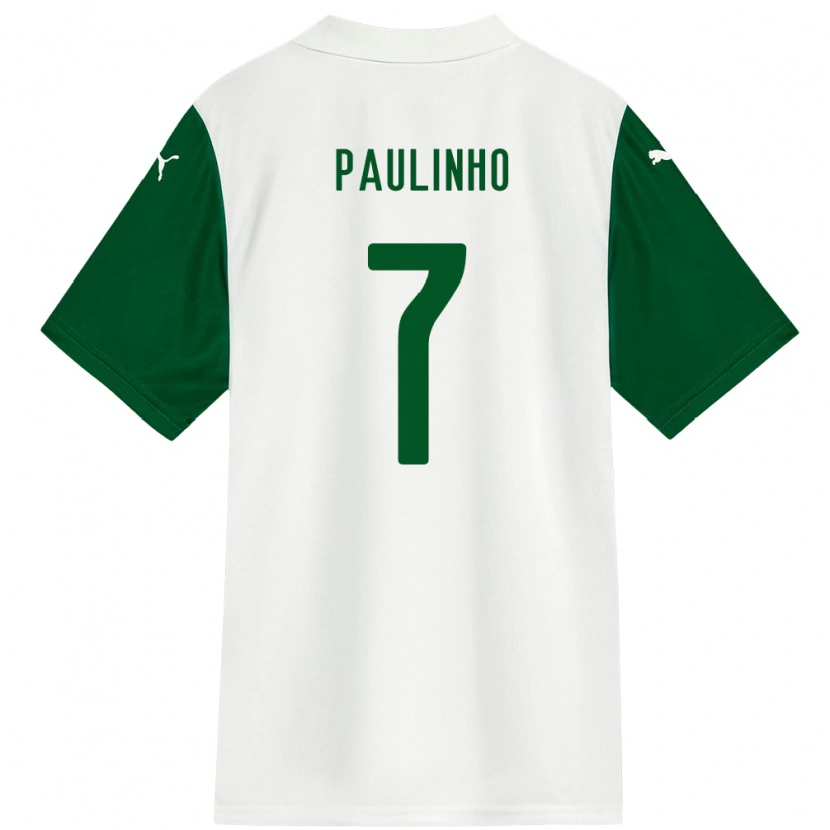 Danxen Mujer Camiseta Paulinho #7 Verde Blanco 2ª Equipación 2025/26 La Camisa