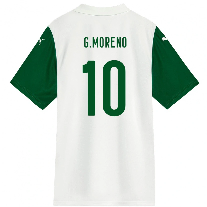 Danxen Mujer Camiseta Gerardo Moreno #10 Blanco Verde 2ª Equipación 2025/26 La Camisa