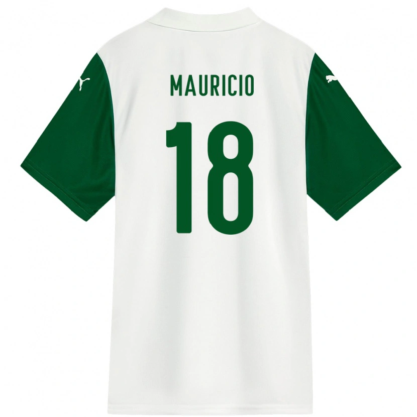 Danxen Mujer Camiseta Mauricio #18 Verde Blanco 2ª Equipación 2025/26 La Camisa