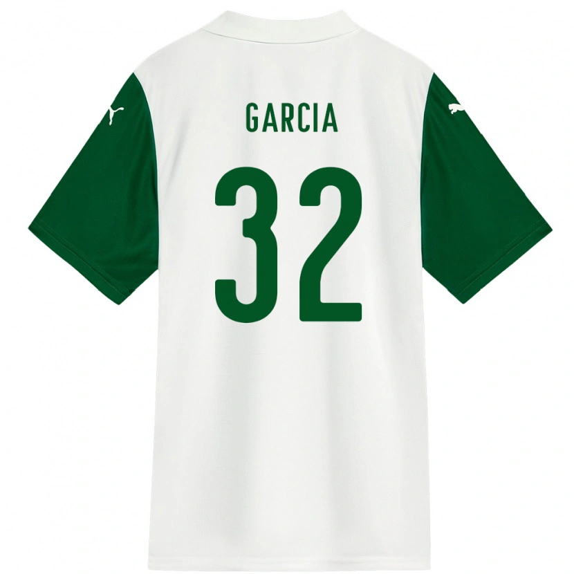 Danxen Mujer Camiseta Garcia #32 Blanco Verde 2ª Equipación 2025/26 La Camisa