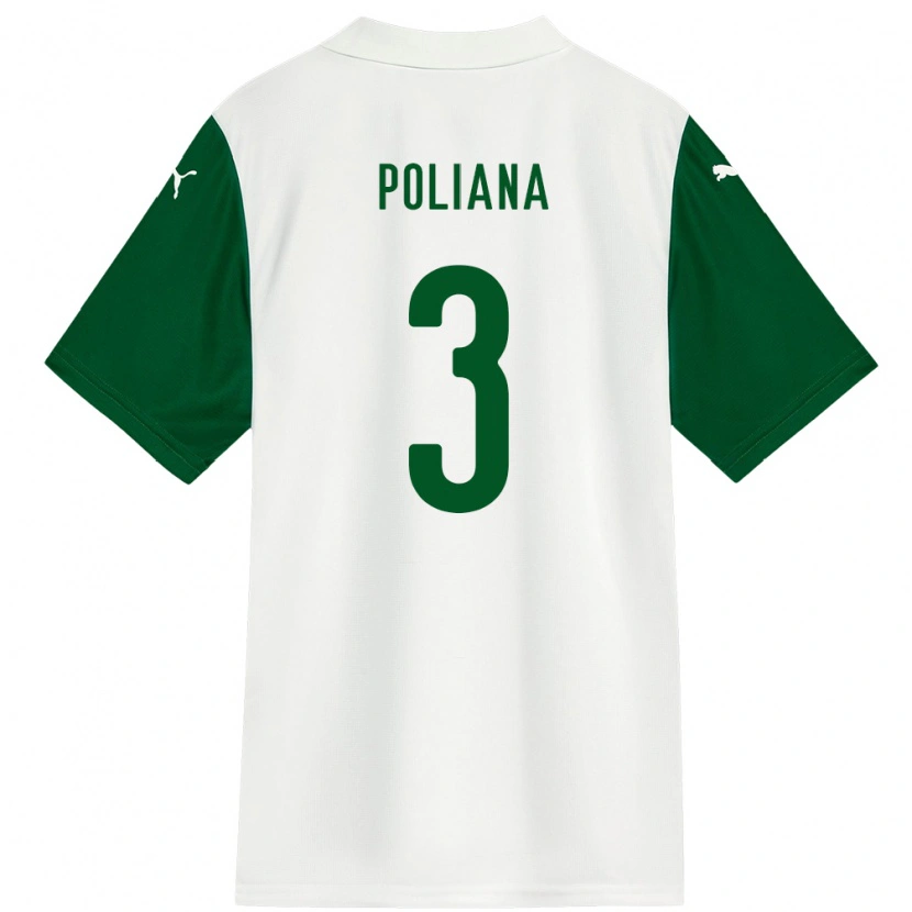 Danxen Mujer Camiseta Poliana #3 Verde Blanco 2ª Equipación 2025/26 La Camisa