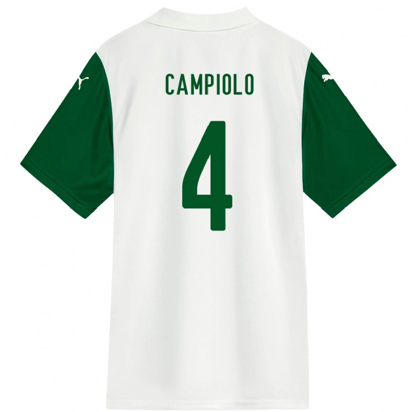 Danxen Mujer Camiseta Giovanna Campiolo #4 Blanco Verde 2ª Equipación 2025/26 La Camisa