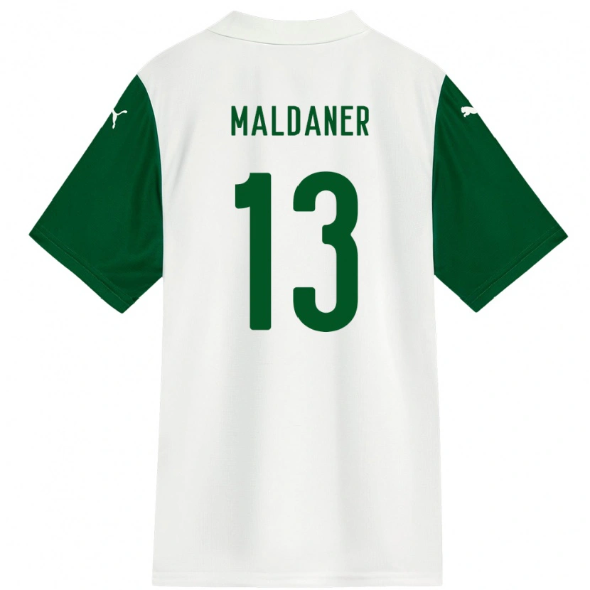 Danxen Mujer Camiseta Pati Maldaner #13 Blanco Verde 2ª Equipación 2025/26 La Camisa