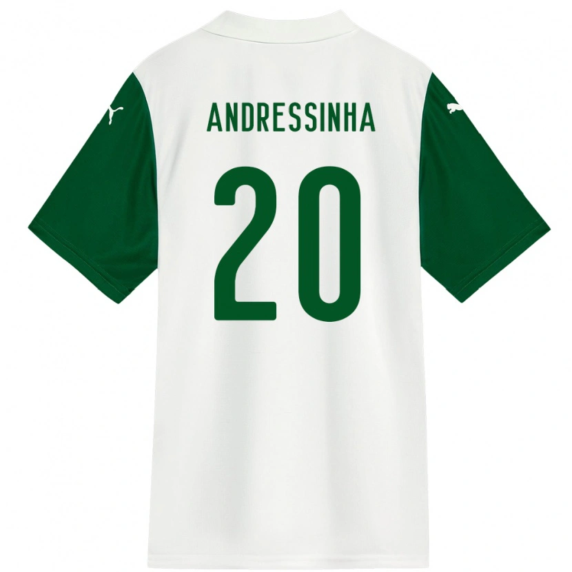 Danxen Mujer Camiseta Andressinha #20 Verde Blanco 2ª Equipación 2025/26 La Camisa