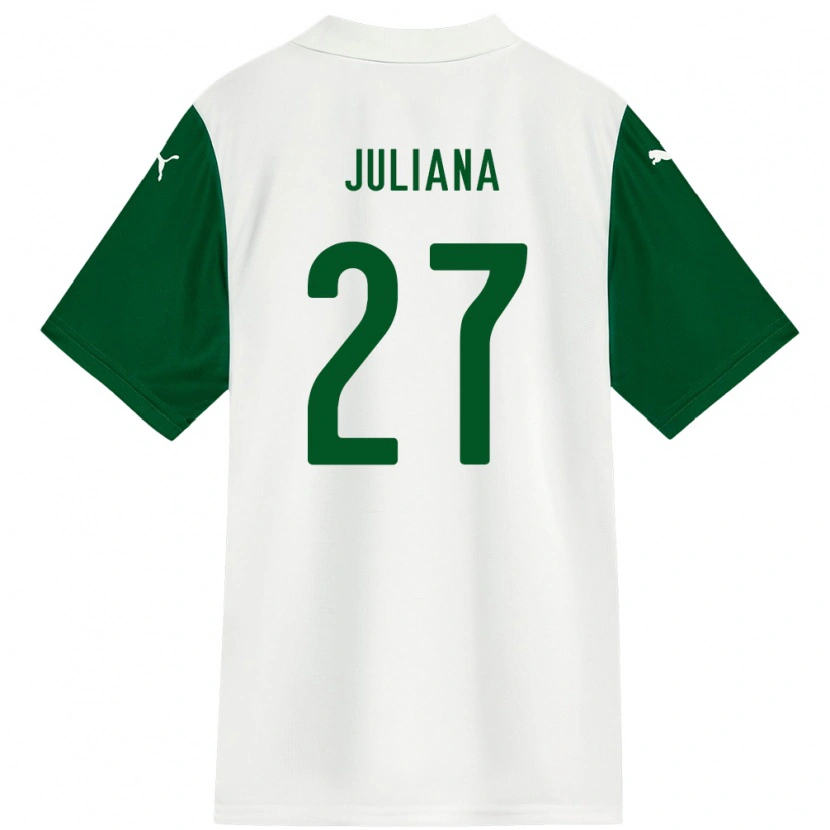 Danxen Mujer Camiseta Juliana #27 Verde Blanco 2ª Equipación 2025/26 La Camisa
