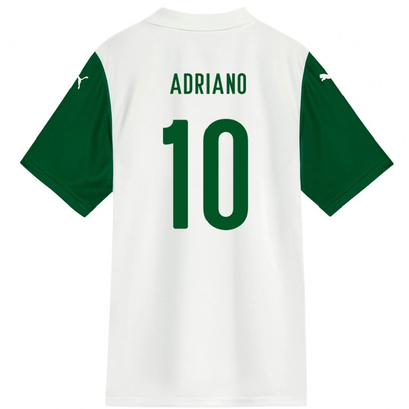 Danxen Mujer Camiseta Luiz Adriano #10 Verde Blanco 2ª Equipación 2025/26 La Camisa