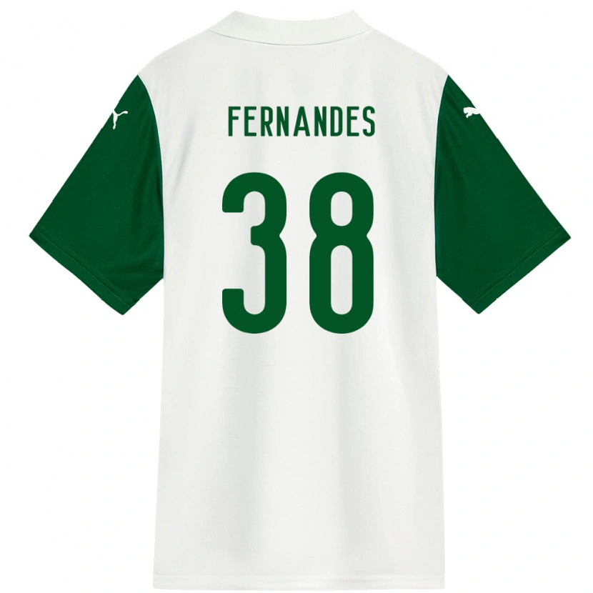 Danxen Mujer Camiseta Matheus Fernandes #38 Verde Blanco 2ª Equipación 2025/26 La Camisa