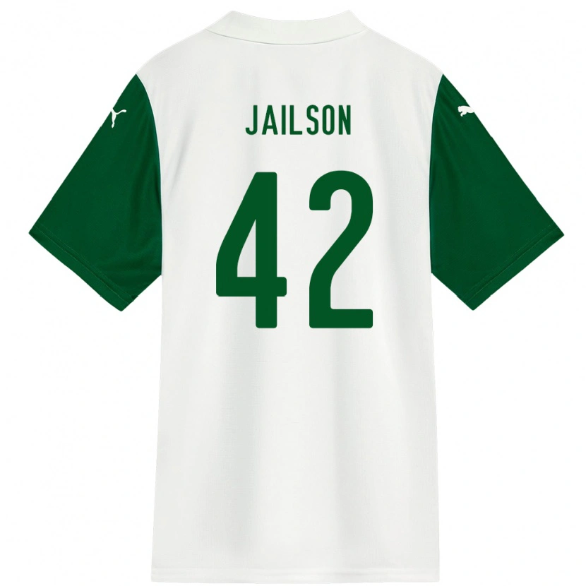 Danxen Mujer Camiseta Jailson #42 Verde Blanco 2ª Equipación 2025/26 La Camisa