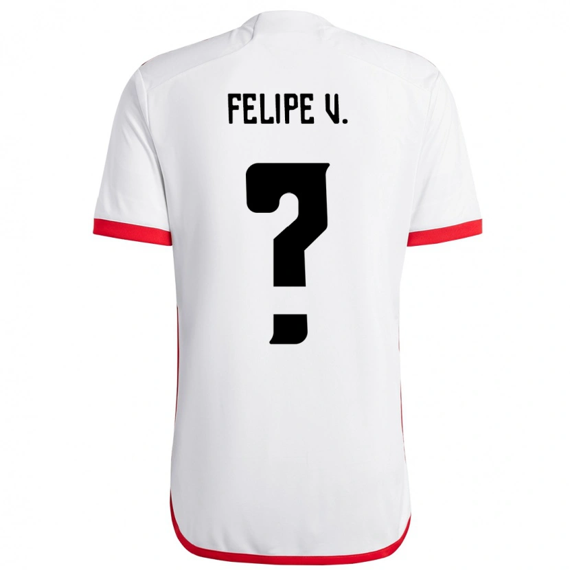 Danxen Mujer Camiseta Felipe Vieira #0 Rojo Negro 2ª Equipación 2025/26 La Camisa