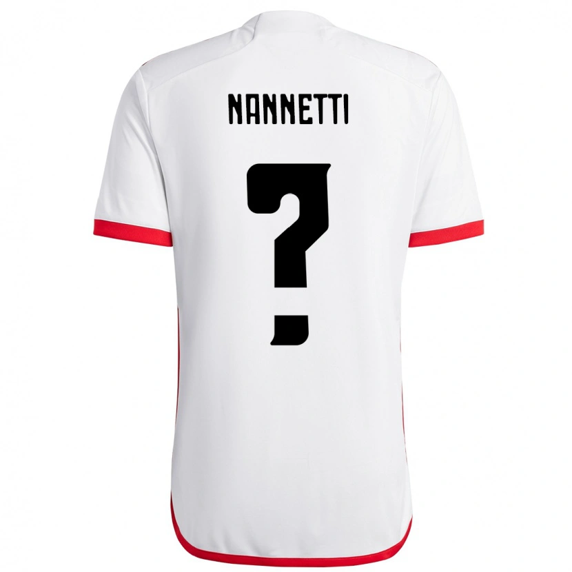 Danxen Mujer Camiseta Léo Nannetti #0 Rojo Negro 2ª Equipación 2025/26 La Camisa