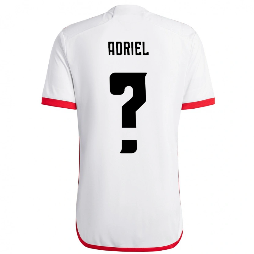 Danxen Mujer Camiseta Adriel #0 Rojo Negro 2ª Equipación 2025/26 La Camisa
