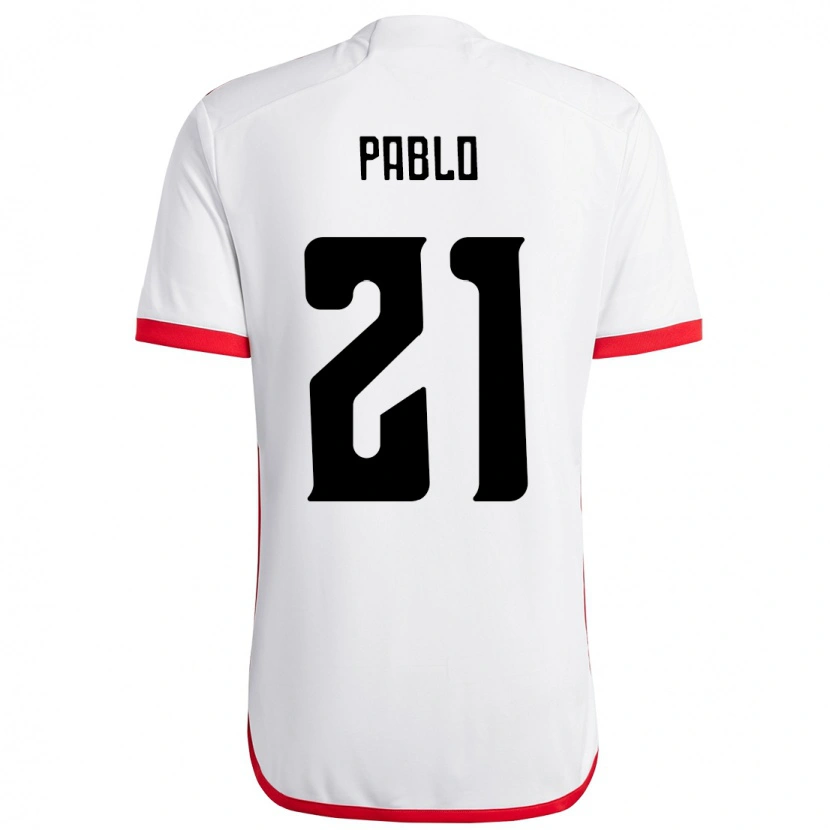 Danxen Mujer Camiseta Pablo #21 Rojo Negro 2ª Equipación 2025/26 La Camisa
