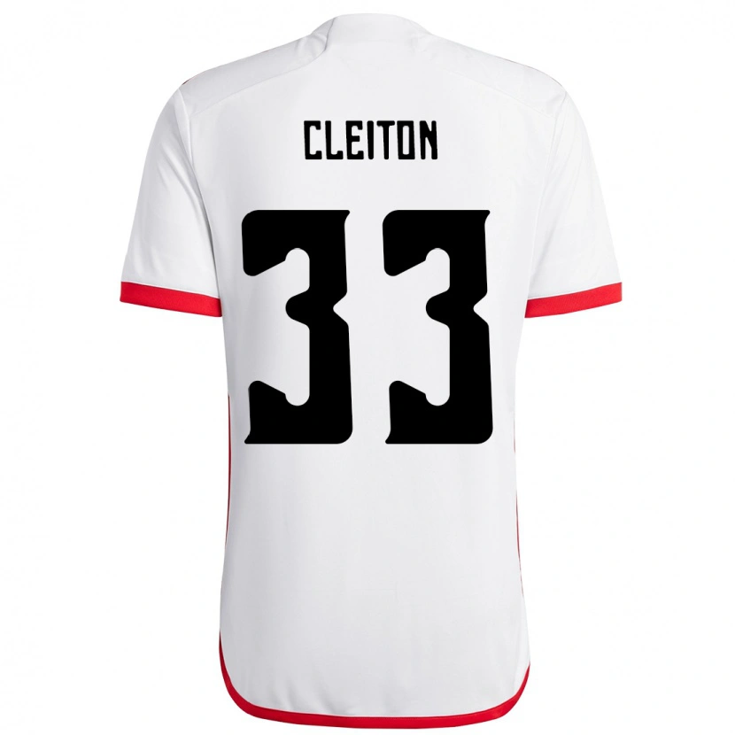 Danxen Mujer Camiseta Cleiton #33 Rojo Negro 2ª Equipación 2025/26 La Camisa