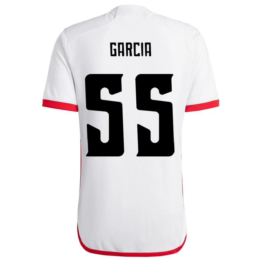 Danxen Mujer Camiseta Caio Garcia #55 Rojo Negro 2ª Equipación 2025/26 La Camisa
