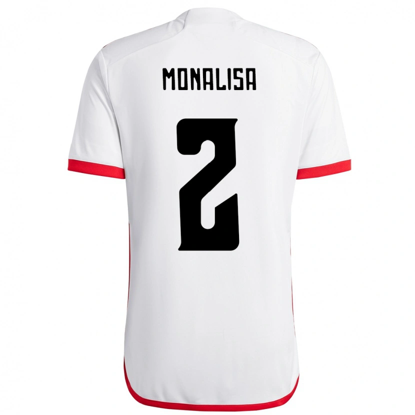 Danxen Mujer Camiseta Monalisa #2 Rojo Negro 2ª Equipación 2025/26 La Camisa