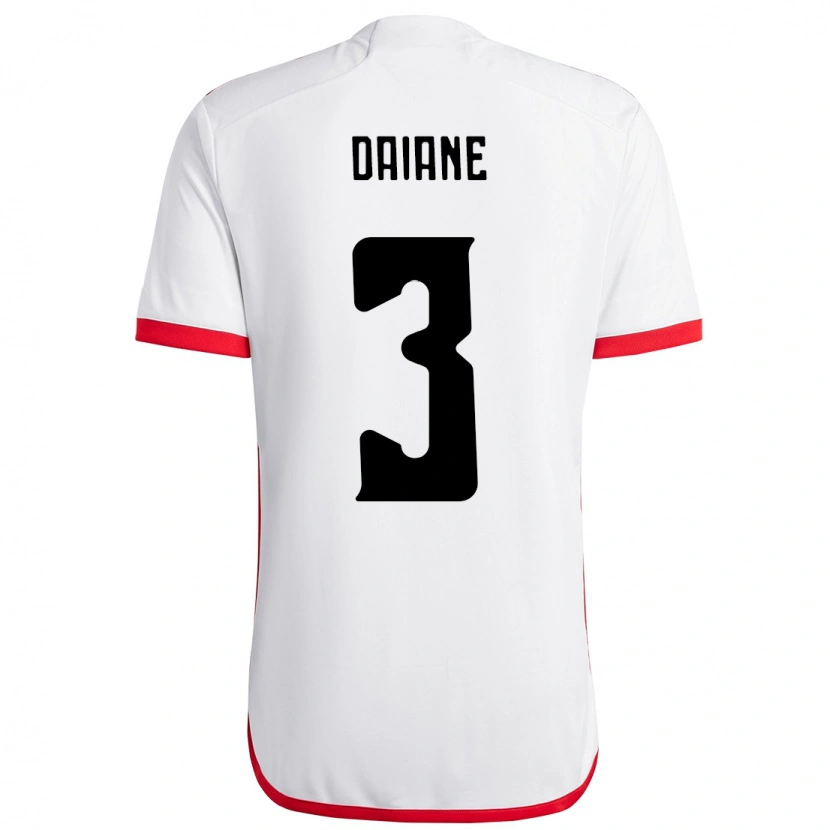 Danxen Mujer Camiseta Daiane #3 Rojo Negro 2ª Equipación 2025/26 La Camisa